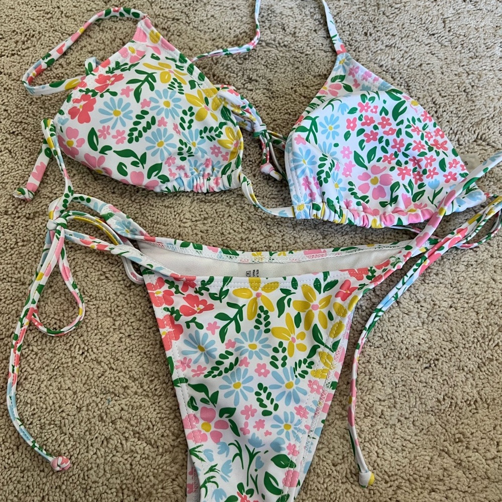 Colorful Floral Bikini Set